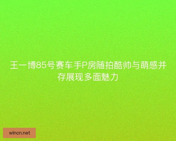 王一博85号赛车手P房随拍酷帅与萌感并存展现多面魅力